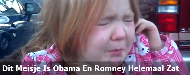 Dit Meisje Is Obama En Romney Helemaal Zat