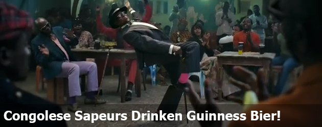 Congolese Sapeurs Drinken Guinness Bier!