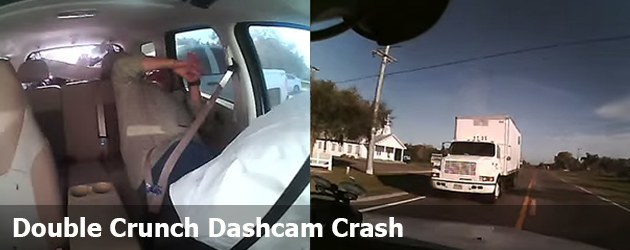 Double Crunch Dashcam Crash