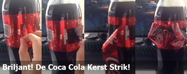 Briljant! De Coca Cola Kerst Strik!