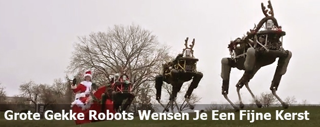 Grote Gekke Robots Wensen Je Een Fijne Kerst