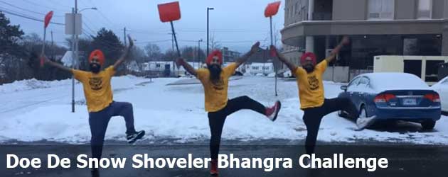 Doe de Snow Shoveler Bhangra Challenge