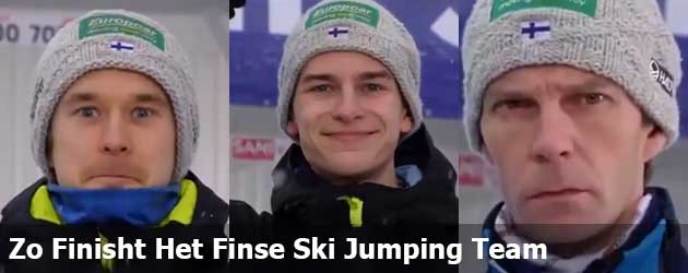 Zo Finisht Het Finse Ski Jumping Team