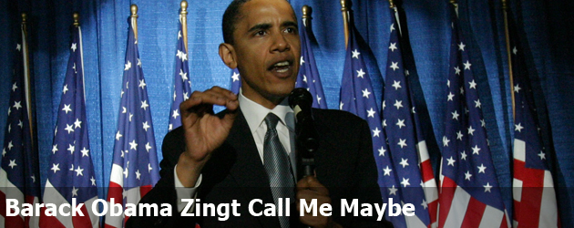 Barack Obama Zingt Call Me Maybe