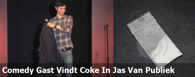Comedy Gast Vindt Coke In Jas Van Publiek