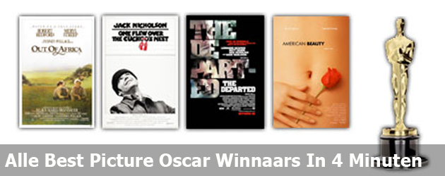 Alle Best Picture Oscar Winnaars In 4 Minuten