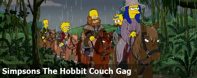 Simpsons The Hobbit Couch Gag