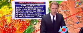Weerman Evacueert Live Wegens Tornado