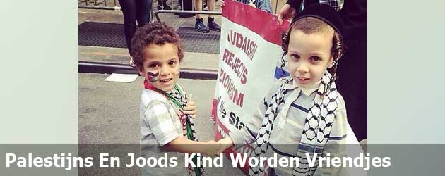 Palestijns En Joods Kind Worden Vriendjes