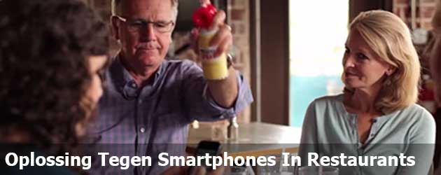 De Oplossing Tegen Smartphones In Een Restaurant