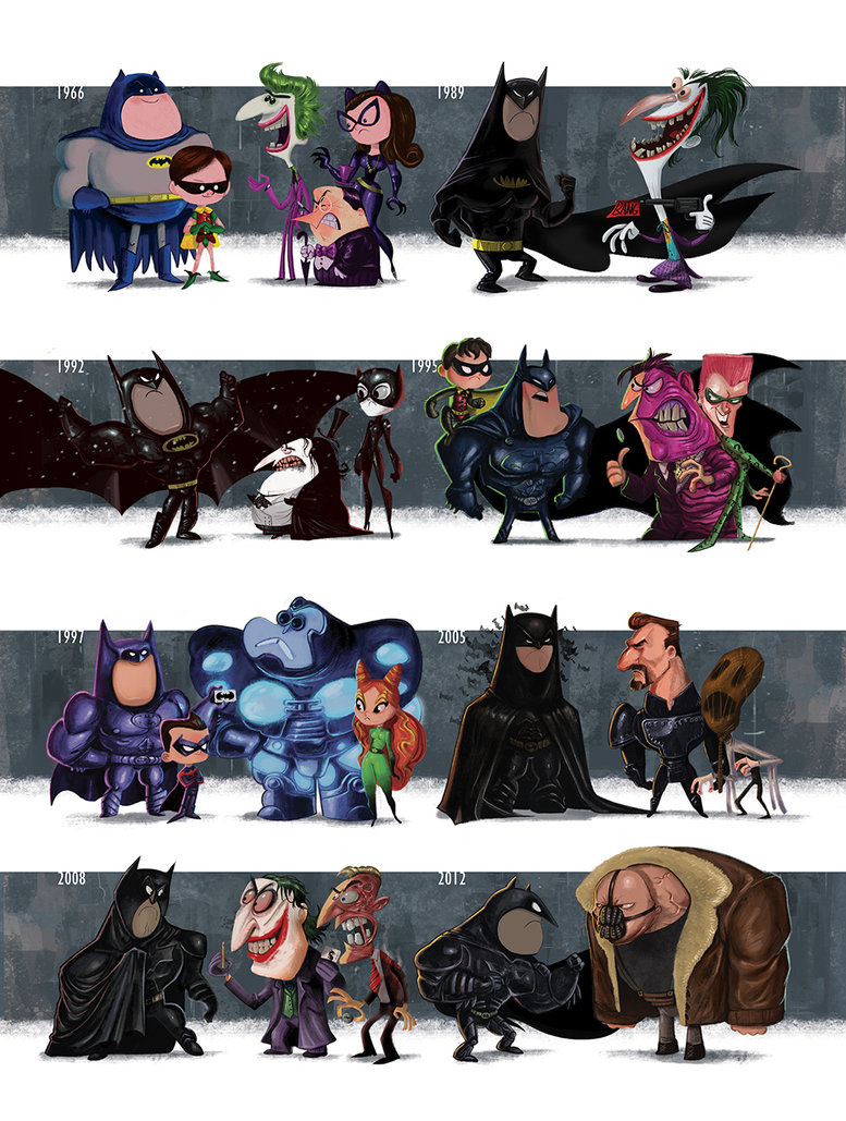 De Evolutie Van Batman Films