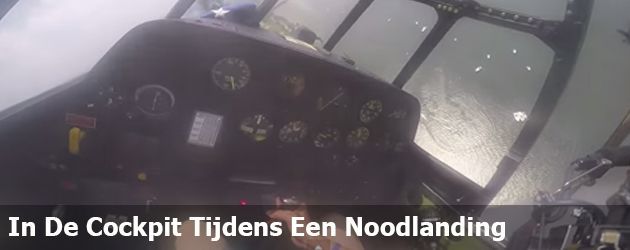 In De Cockpit Tijdens Een Noodlanding