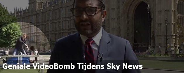 Geniale VideoBomb Tijdens Sky News