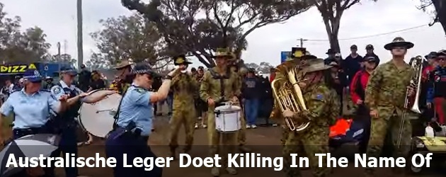 Het Australische Leger Doet Killing In The Name Of