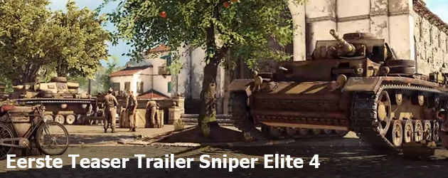 Eerste Teaser Trailer Sniper Elite 4