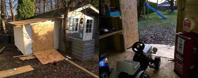 Vader Bouwt Mini Garage Voor Zijn Zoontje