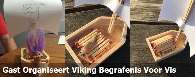 Gast Organiseert Een Viking Begrafenis Voor Zijn Vis