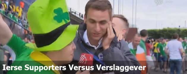 Ierse Supporters Versus Verslaggever