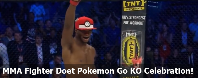 MMA Fighter Michael Page Doet Een Pokemon Go KO Celebration!