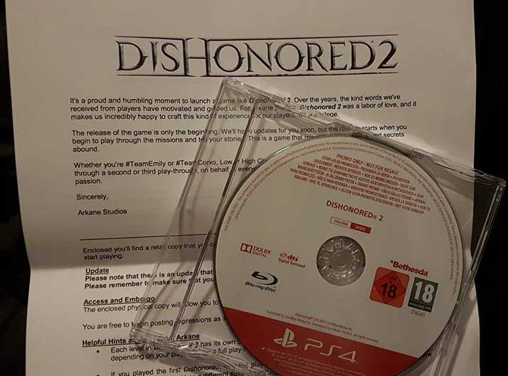 Dishonored 2 in da house! 