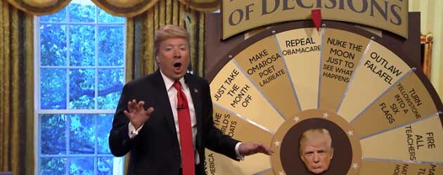 Donald Trumps Huge Wheel Of Decisions
