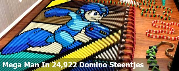 Mega Man In 24,922 Domino Steentjes